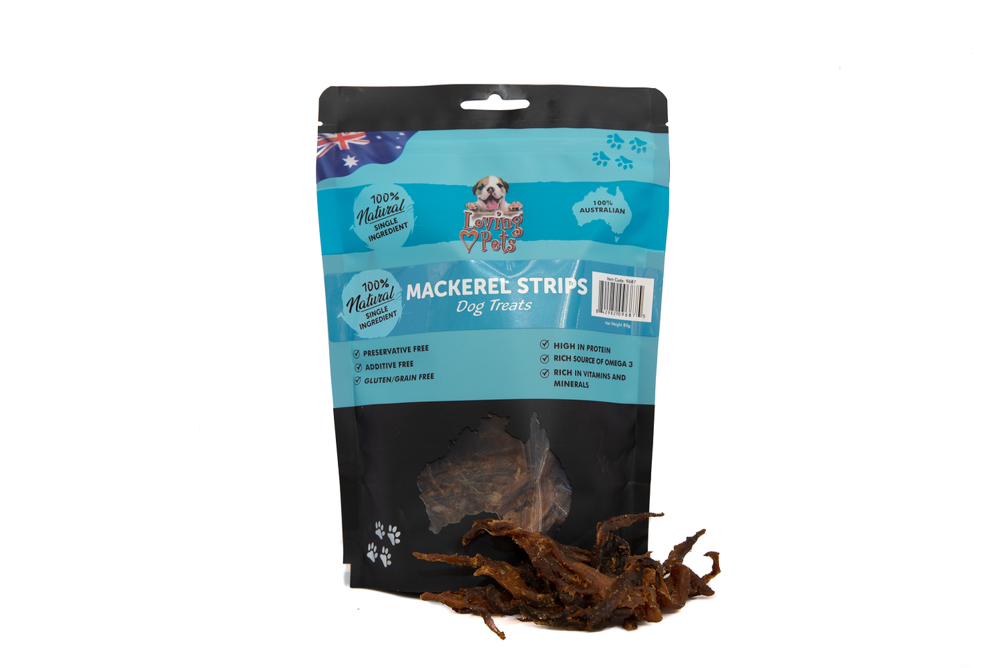 Mackerel Strips: 80g