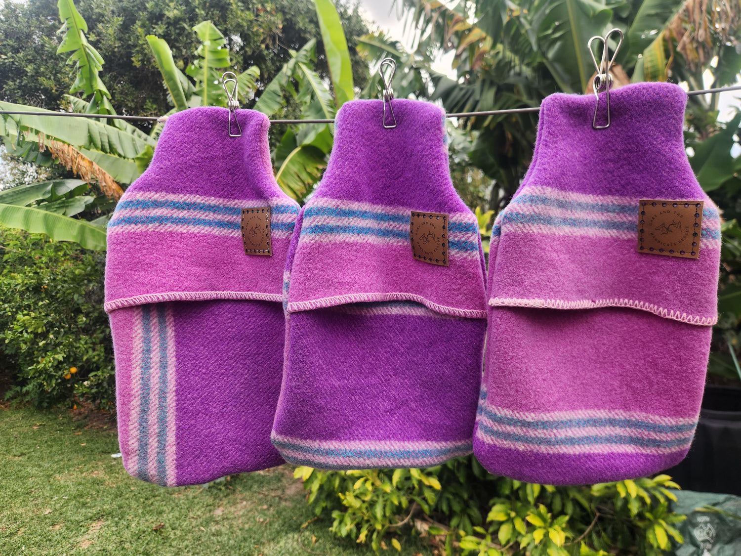 Handmade hot water bottle covers
