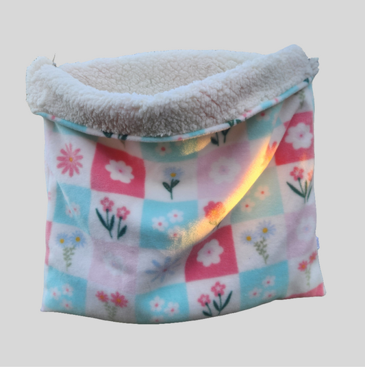 Cat/pet cuddle sack 50cm Flower print