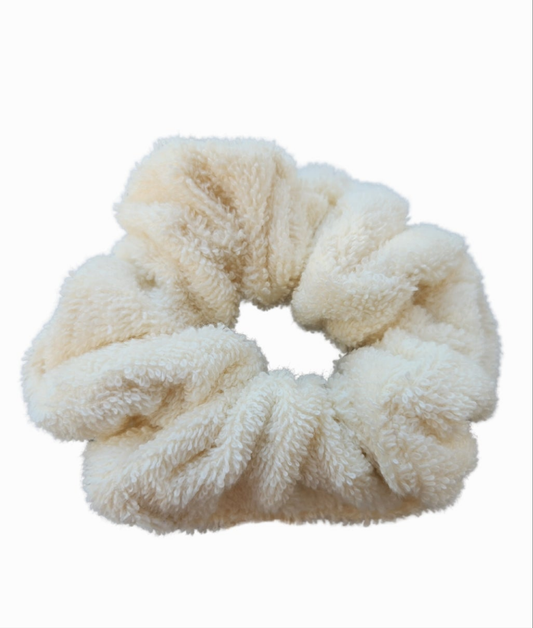 Towelling scrunchie XL cream