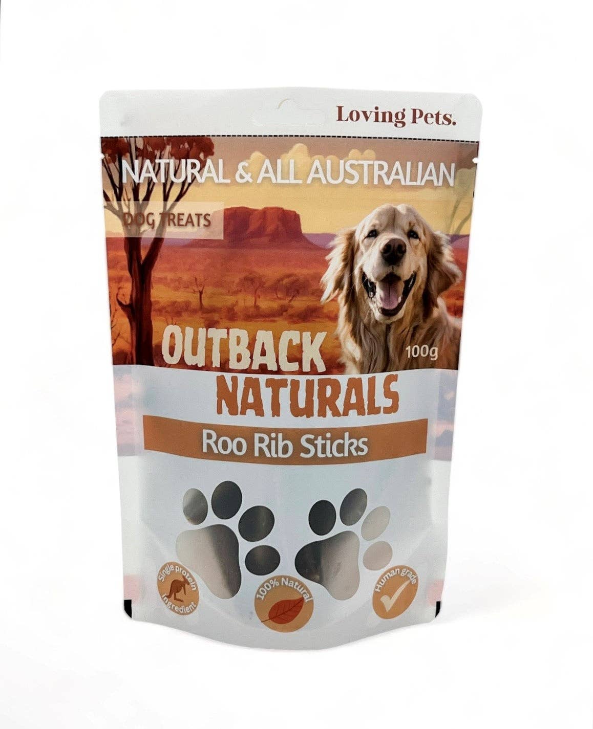 Roo Rib Sticks: 100g